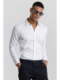 Snitch - Beaded Line White Shirt