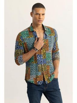 Snitch - Rosette Print Multi Shirt