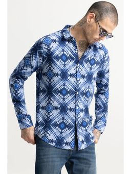 Snitch - Dye Art Blue Shirt