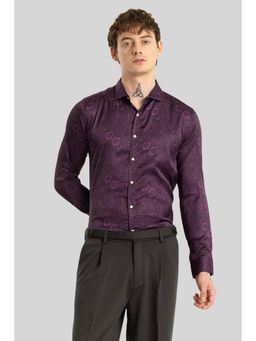 Snitch - Vivace Purple Floral Shirt