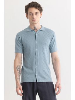 Snitch - Stitcharo Blue Knitted Shirt
