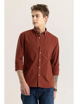 Snitch - Shirtolo Plain Syrup Brown Shirt