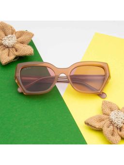 TED SMITH - Women Pink Lens Cat Eye Full Rim Sunglasses (51)