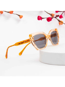 TED SMITH - Women Grey Lens Cat Eye Full Rim Sunglasses (51)