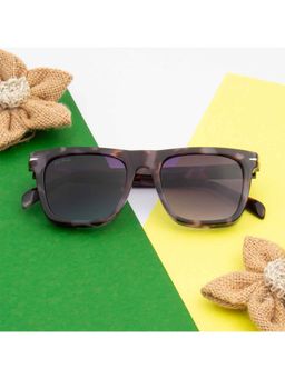 TED SMITH - Unisex Purple Lens Wayfarer Full Rim Sunglasses (52)