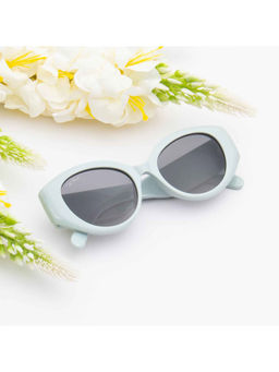 TED SMITH - Women Grey Lens Cat Eye Full Rim Sunglasses (51)