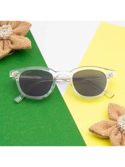 TED SMITH - Unisex Grey Lens Wayfarer Full Rim Sunglasses (48)