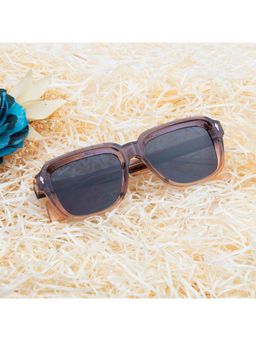 TED SMITH - Unisex Grey Lens Wayfarer Full Rim Sunglasses (53)