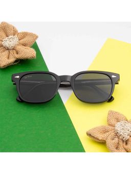 TED SMITH - Unisex Grey Lens Wayfarer Full Rim Sunglasses (51)