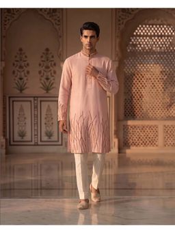 PRATEEK MUNJAL - Pastel Pink Kurta with Pant