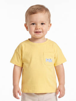 MINI KLUB - Yellow Cotton T-Shirt