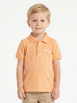 MINI KLUB - Peach Cotton Polo T-Shirt