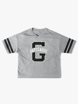 GAP - Unisex Logo Sports Jersey V-Neck T-Shirt