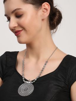 Aatmana - Silver Plated Spherical Jewellery Set