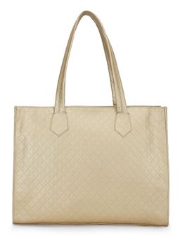 Praccessorii - Beige Smart Textured Laptop Bag