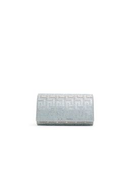 Aldo - FAHARI Womens Silver Clutch