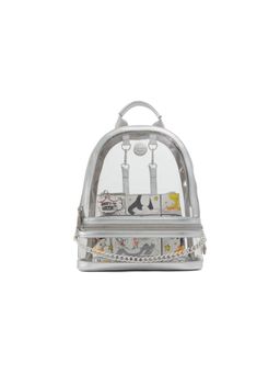 Aldo - LTBACKPACK Womens Silver Backpack & Pouch with Detachable Straps (Set of 2)