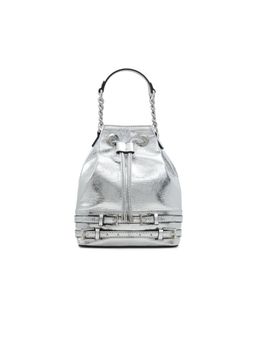Aldo - PATY Womens Silver Bucket Bag with Detachable Straps