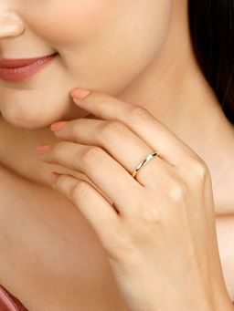 GIVA - Sterling Silver Golden Garden Of Dreams Ring for Womens And Girls