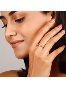 GIVA - Sterling Silver Rose Gold Boundless Love Ring for Womens and Girls