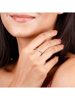 GIVA - Sterling Silver Zircon Trendy Ring for Women and Girls
