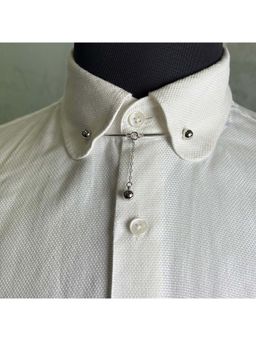 The Tie Hub - Silver Chain Collar Bar Pin