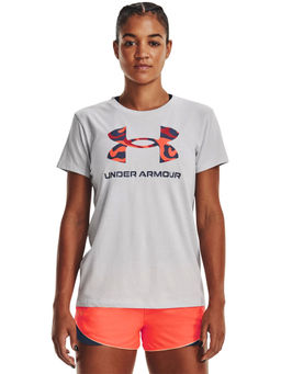 Under Armour - Women W Sportstyle Logo Short Sleeve T-Shirt - Grey