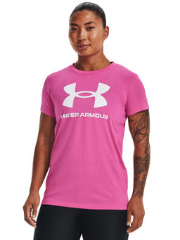 Under Armour - Women W Sportstyle Logo Short Sleeve T-Shirt - Pink