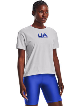 Under Armour - Women Vintage Athletic Club Short Sleeves T-Shirt - White