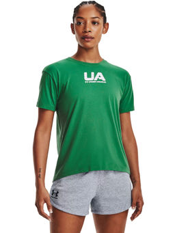 Under Armour - Women Vintage Athletic Club Short Sleeves T-Shirt - Green