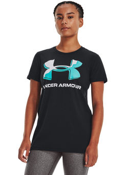 Under Armour - Women 3D Big Logo Short Sleeve T-Shirt - Black