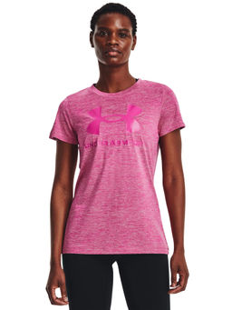 Under Armour - Women Tech Twist Bl Gel Short Sleeve T-Shirt - Pink