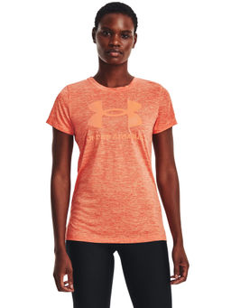Under Armour - Women Tech Twist Bl Gel Short Sleeve T-Shirt - Orange