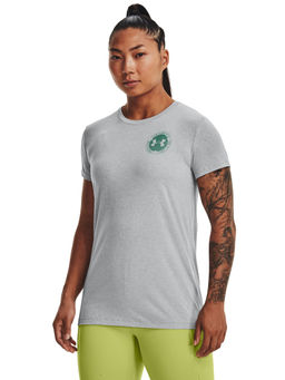 Under Armour - Women Collegiate Varsity Short Sleeve T-Shirt - Grey