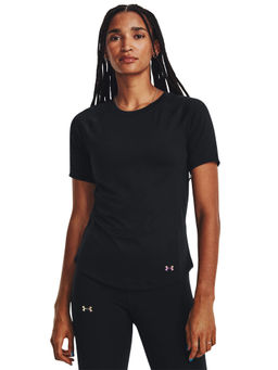 Under Armour - Women Rush Mesh Short Sleeves T-Shirt - Black