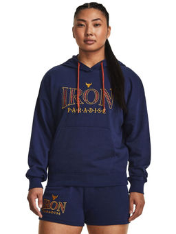 Under Armour - Women Project Rock Everyday Terry Hoodie - Navy Blue