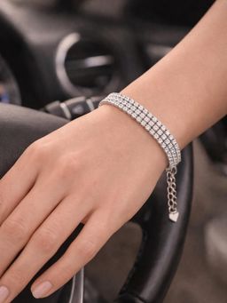 Axora Life - Women 925 Sterling Silver Zircon Tennis Bracelet