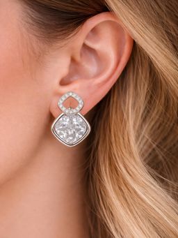 Axora Life - Women 925 Sterling Silver White Glow Drop Earrings