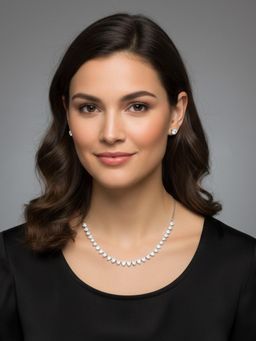 Axora Life - Women 925 Sterling Silver Teardrop Stones Necklace Set