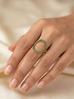 Adwitiya - Women Gold Plated 3-In-1 Versatile Stated Ring