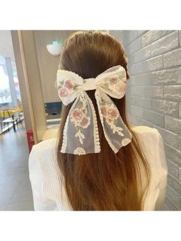 ESTAILO FASHION - Women Fashion Oversized Floral Bow Clip