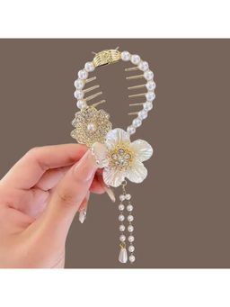 ESTAILO FASHION - Women Fashion Pearl Flower Hair Clip