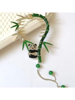 ESTAILO FASHION - Women Green Panda Paradise Hair Claw Clip