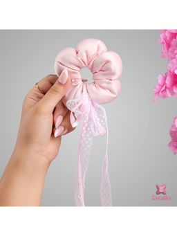 ESTAILO FASHION - Women Pink Candy Cloud Swirl Hair Scrunchie