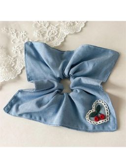 ESTAILO FASHION - Women Fashion Blue Belle Cherry Hair Scrunchie