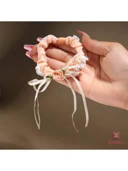 ESTAILO FASHION - Women Peach Belle Bloom Hair Scrunchie