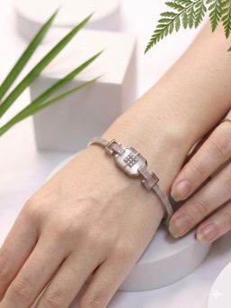 Kraft Smiths - Women White Enamel Openable Bracelet