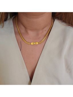 TAAHIRA JEWELLERY - Women 18K Gold Plated Alina Link Chain Necklace