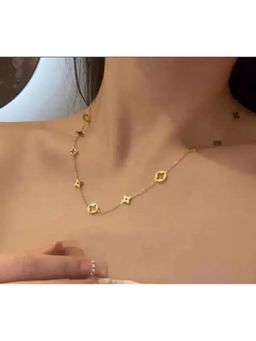 TAAHIRA JEWELLERY - Women 18K Gold Plated Princess Necklace