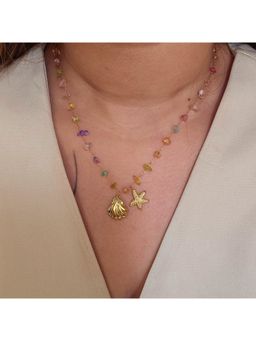 TAAHIRA JEWELLERY - Women 18K Gold Plated Emma Shell Necklace